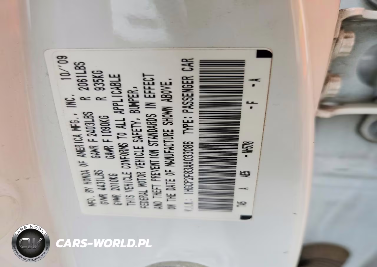 2010 Honda Accord Exl VIN:1HGCP2F83AA033086 - 13