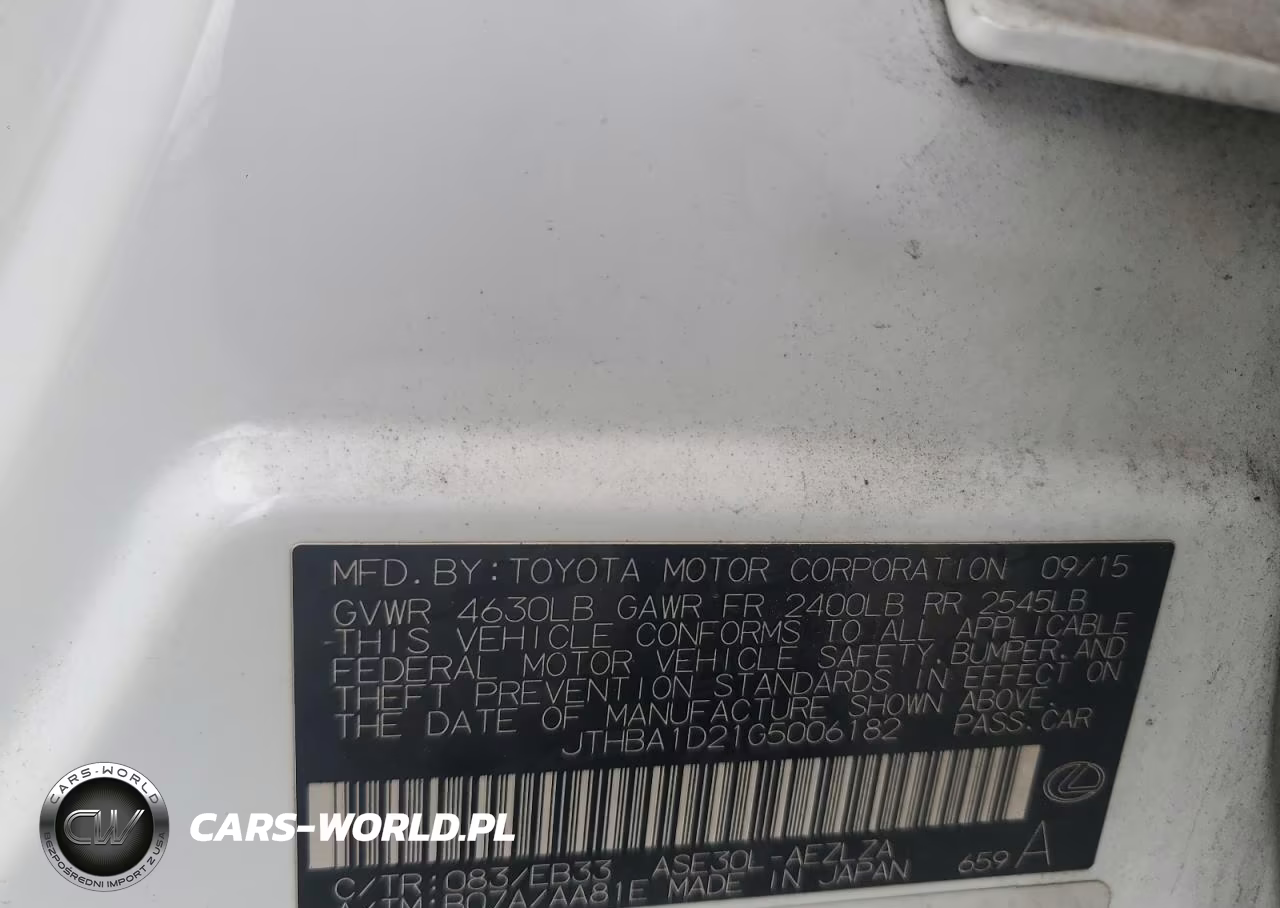 2016 Lexus Is 200T VIN:JTHBA1D21G5006182 - 12