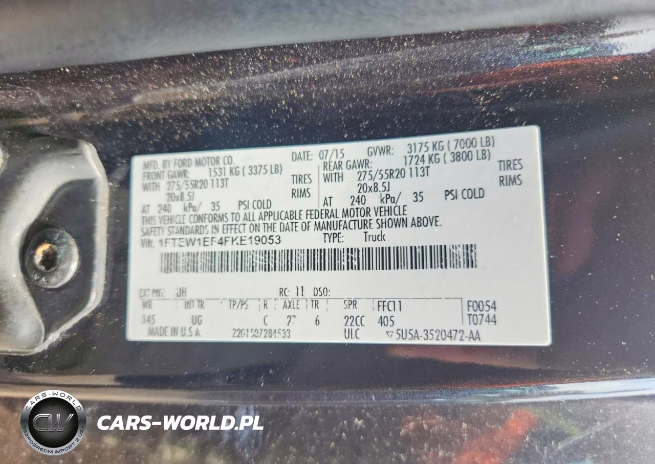 2015 Ford F150 Supercrew VIN:1FTEW1EF4FKE19053 - 13