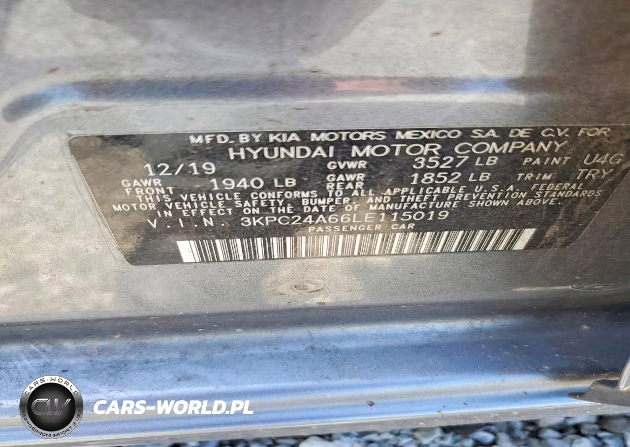 2020 Hyundai Accent Se VIN:3KPC24A66LE115019 - 12