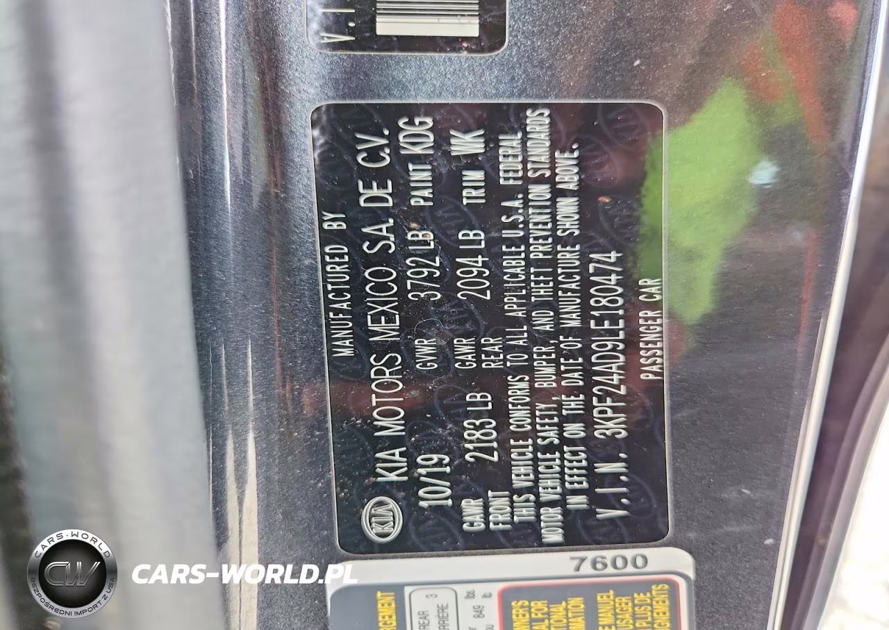 2020 Kia Forte Fe VIN:3KPF24AD9LE180474 - 12