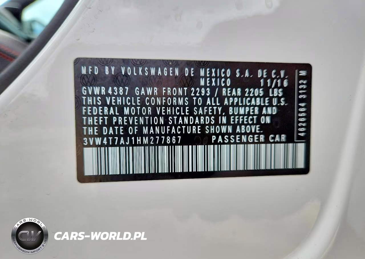 2017 Volkswagen Jetta Gli VIN:3VW4T7AJ1HM277867 - 13