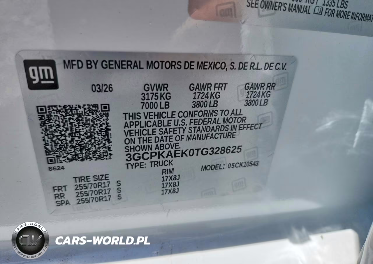 2026 Chevrolet Silverado K1500 VIN:3GCPKAEK0TG328625 - 13