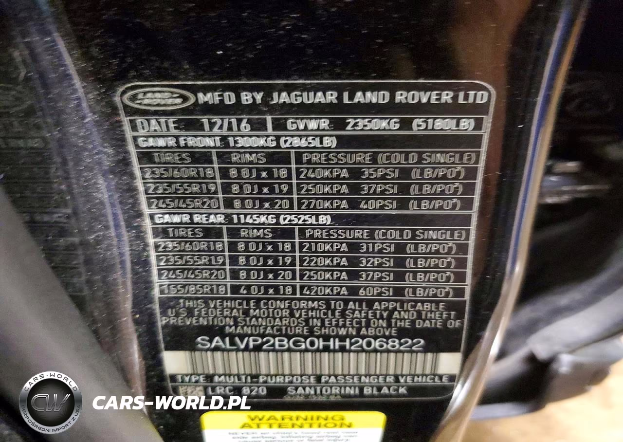 2017 Land Rover Range Rover Evoque Se VIN:SALVP2BG0HH206822 - 13