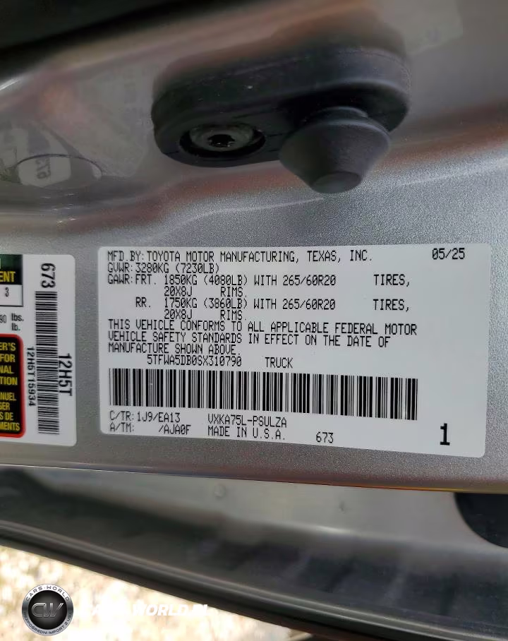 2025 Toyota Tundra Limited VIN:5TFWA5DB0SX310790 - 12