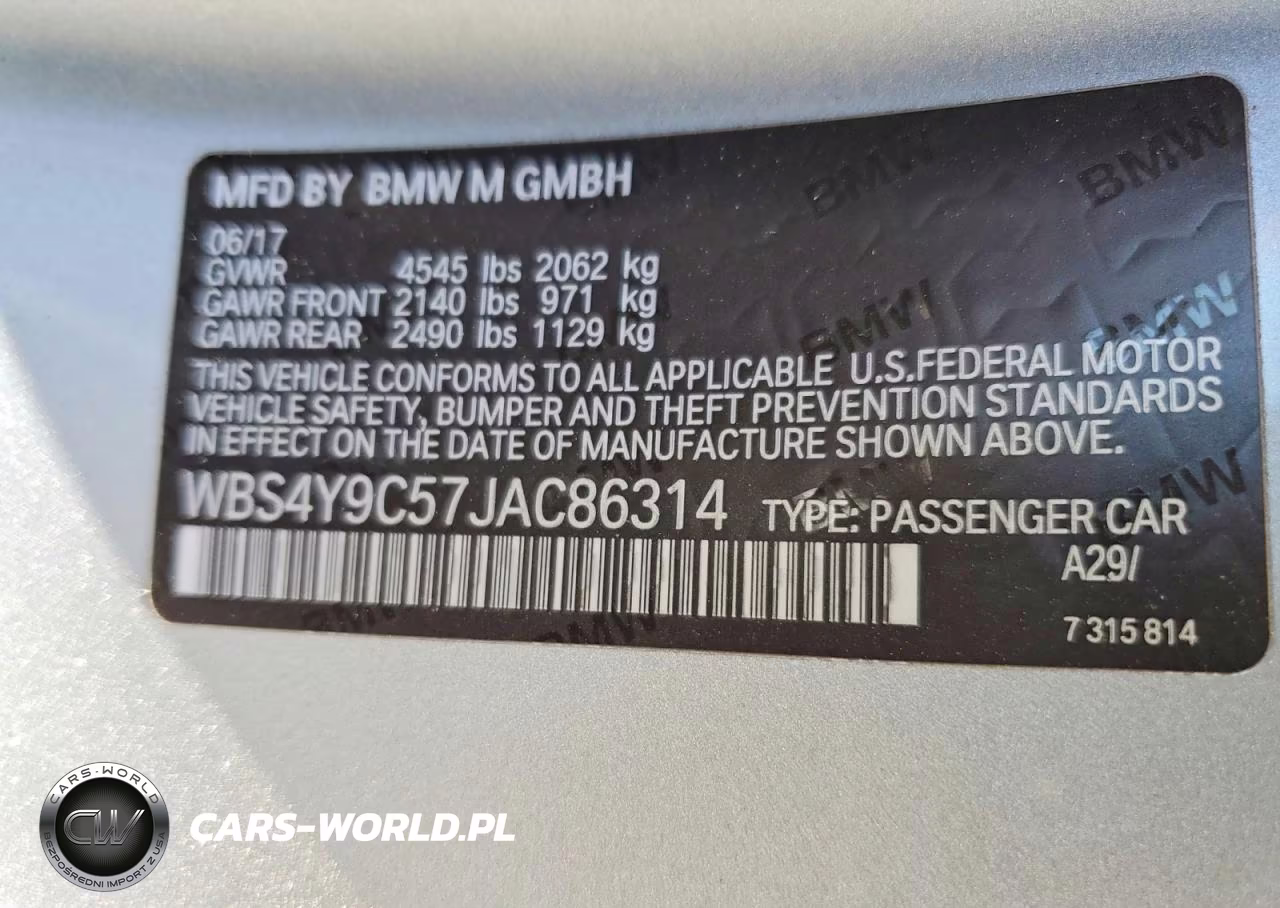 2018 BMW M4 VIN:WBS4Y9C57JAC86314 - 12