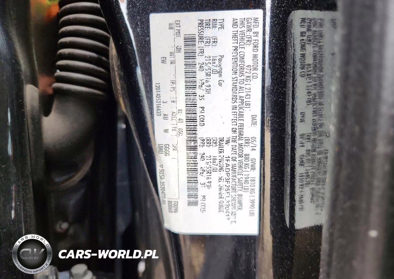 2014 Ford Focus Se VIN:1FADP3F25EL320417 - 12