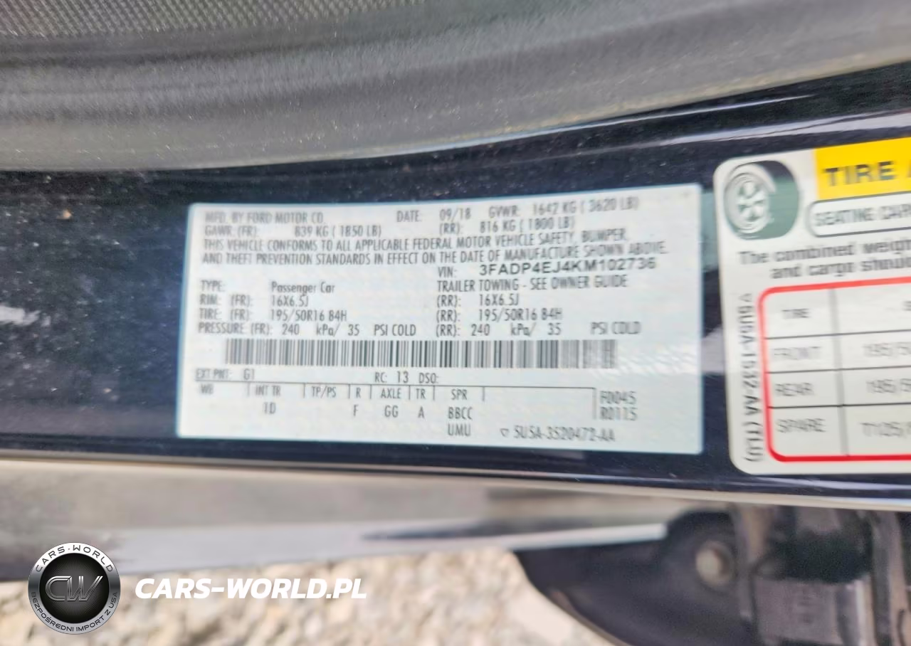 2019 Ford Fiesta Se VIN:3FADP4EJ4KM102736 - 12