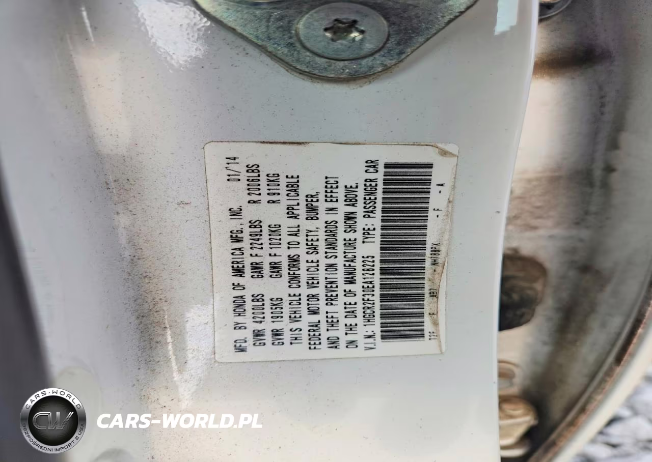 2014 Honda Accord Lx VIN:1HGCR2F30EA128225 - 13