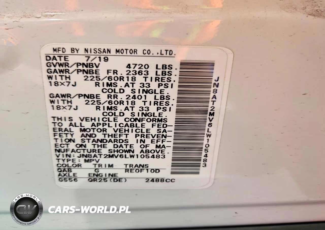 2020 Nissan Rogue Sv VIN:JN8AT2MV6LW105483 - 13