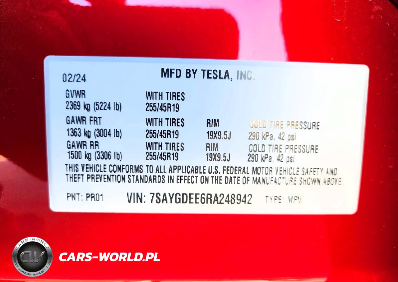 2024 Tesla Model Y VIN:7SAYGDEE6RA248942 - 12