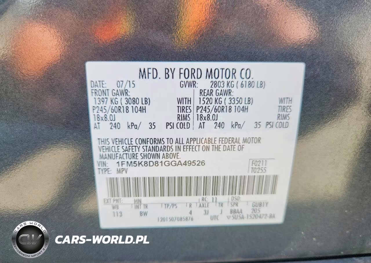 2016 Ford Explorer Xlt VIN:1FM5K8D81GGA49526 - 14