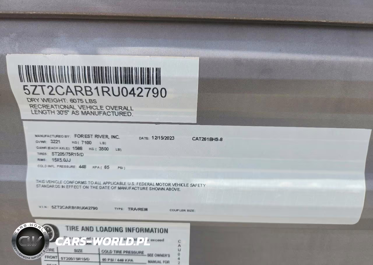 2024 Forest River Catalina Camper VIN:5ZT2CARB1RU042790 - 10