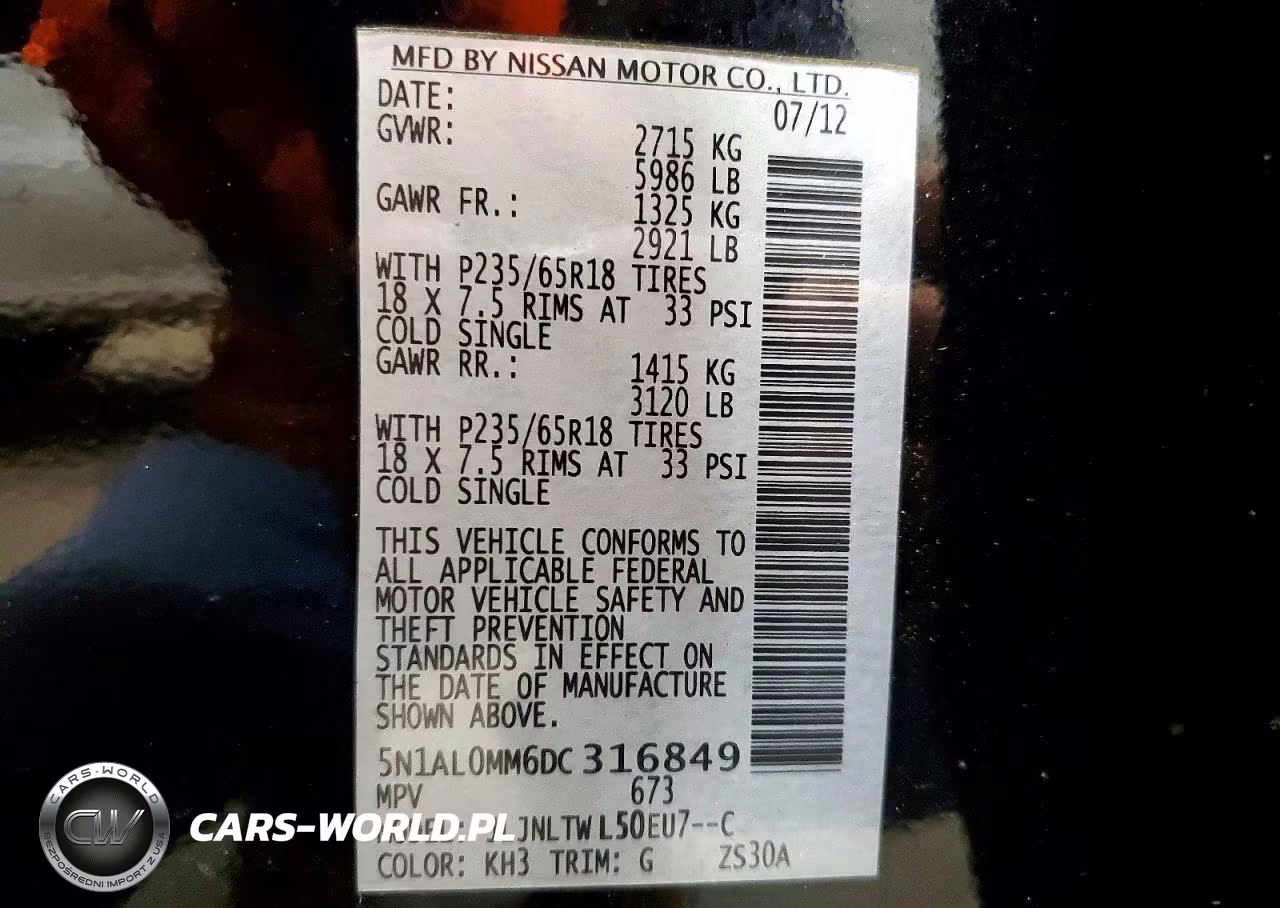 2013 Infiniti Jx35 Base VIN:5N1AL0MM6DC316849 - 13