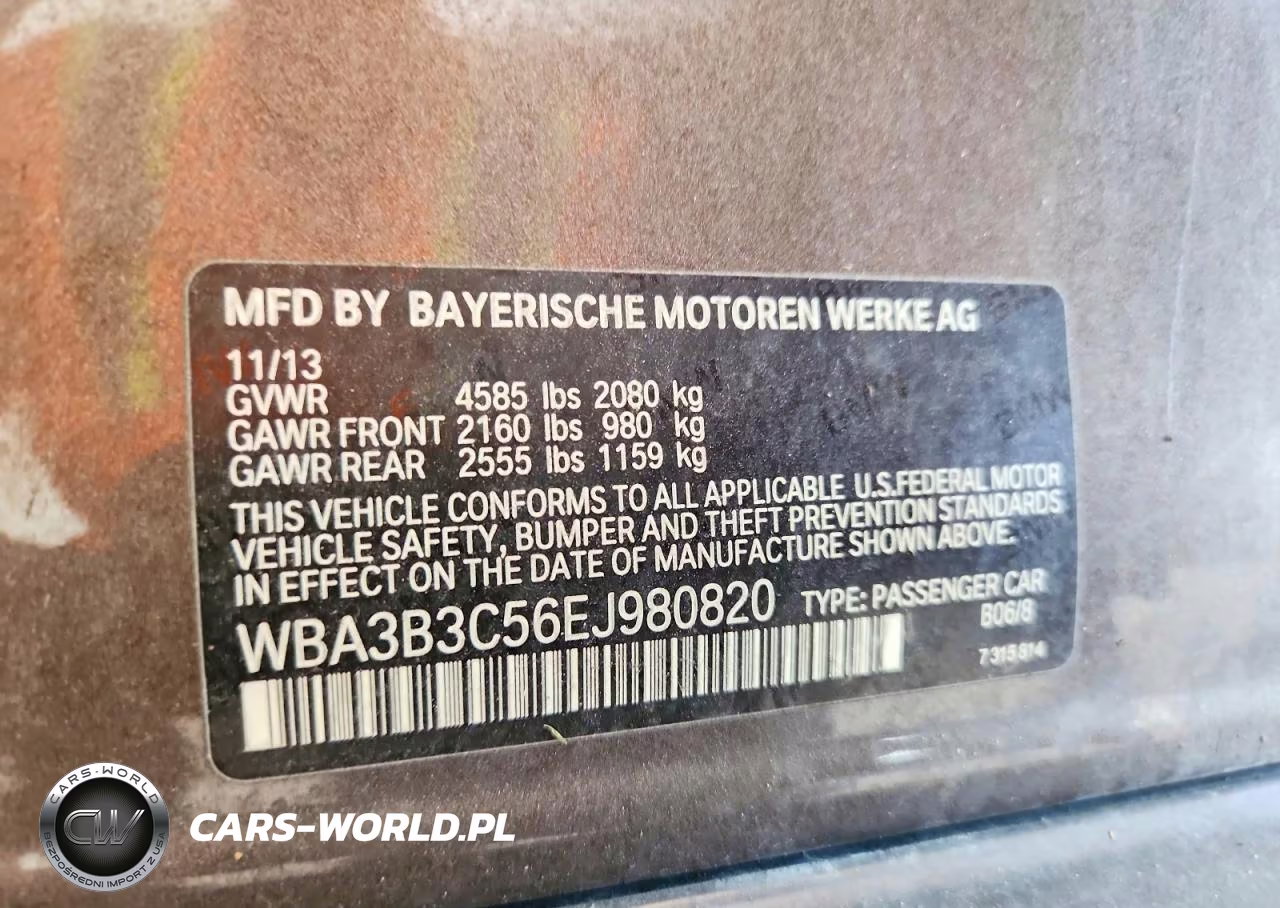 2014 BMW 328 Xi VIN:WBA3B3C56EJ980820 - 12
