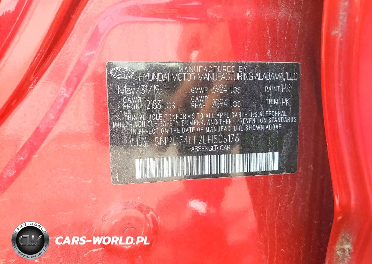 2020 Hyundai Elantra Se VIN:5NPD74LF2LH505176 - 13