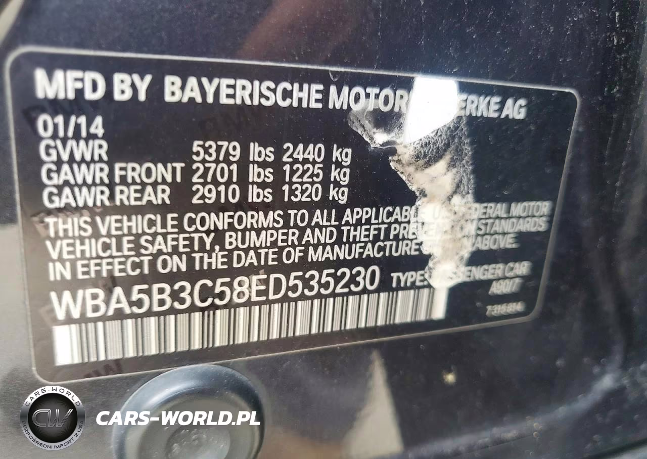2014 BMW 535 Xi VIN:WBA5B3C58ED535230 - 13