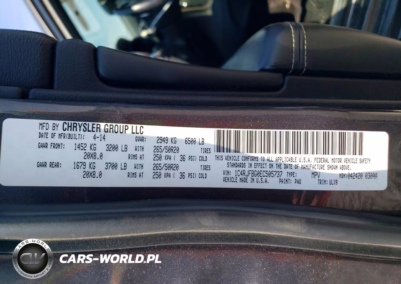 2014 Jeep Grand Cherokee Limited VIN:1C4RJFBG0EC505737 - 12