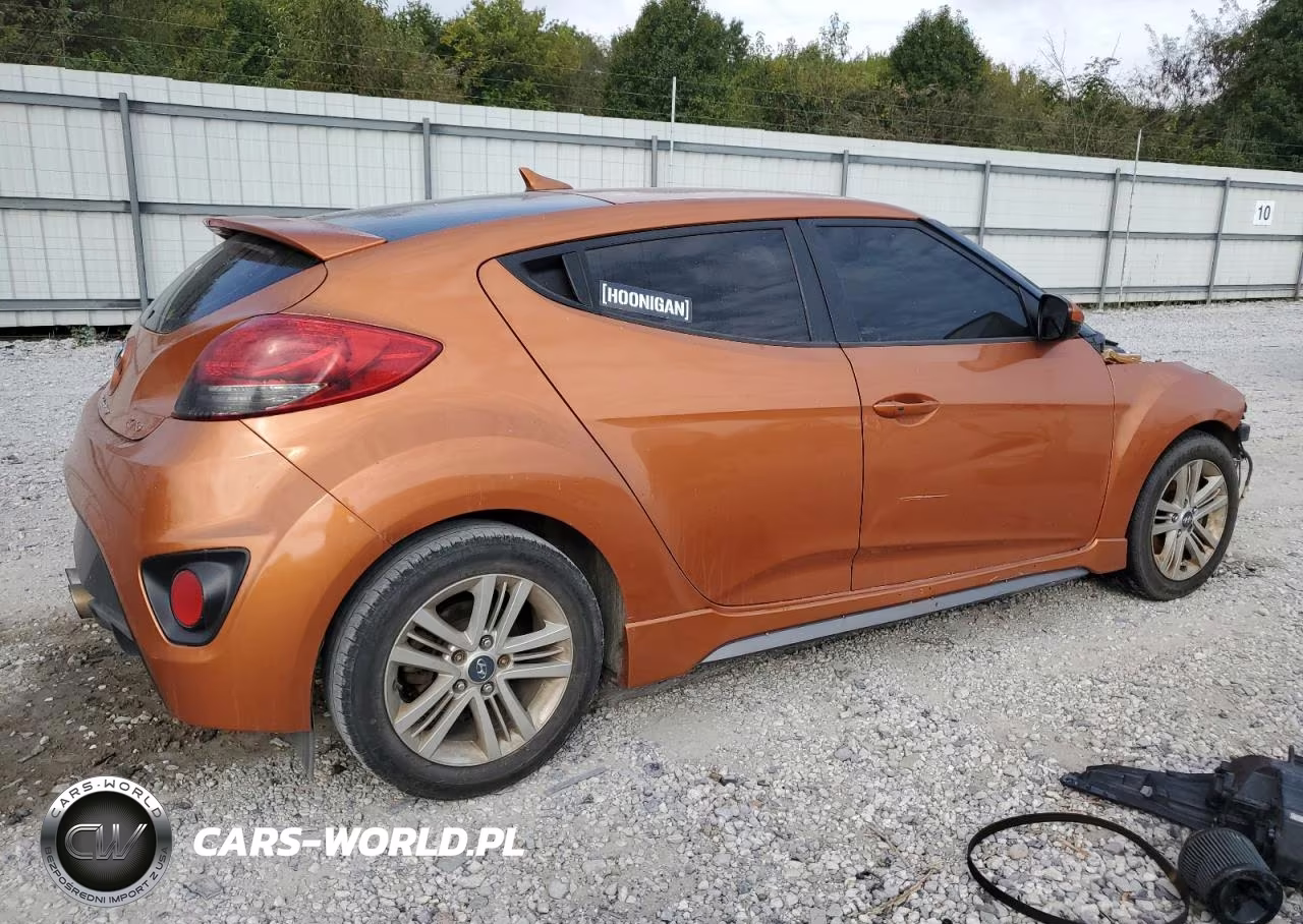 2015 Hyundai Veloster Turbo VIN:KMHTC6AE7FU242184 - 3
