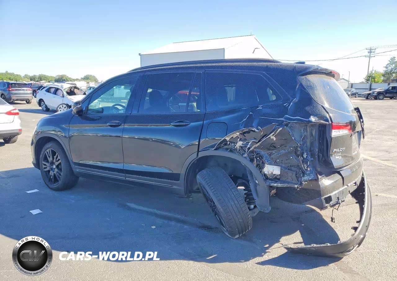 2022 Honda Pilot Black VIN:5FNYF6H77NB055107 - 2
