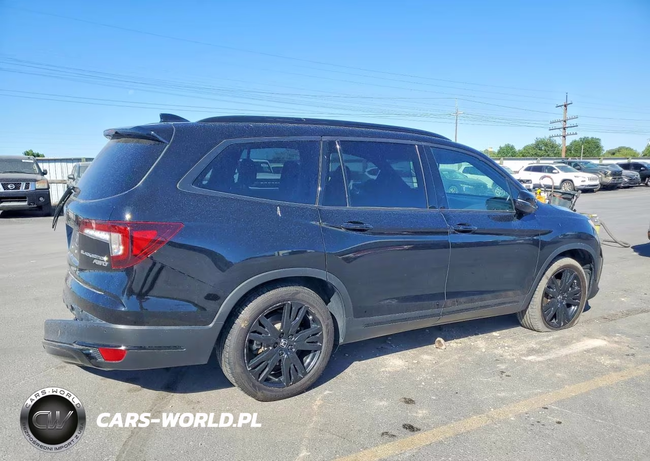 2022 Honda Pilot Black VIN:5FNYF6H77NB055107 - 3
