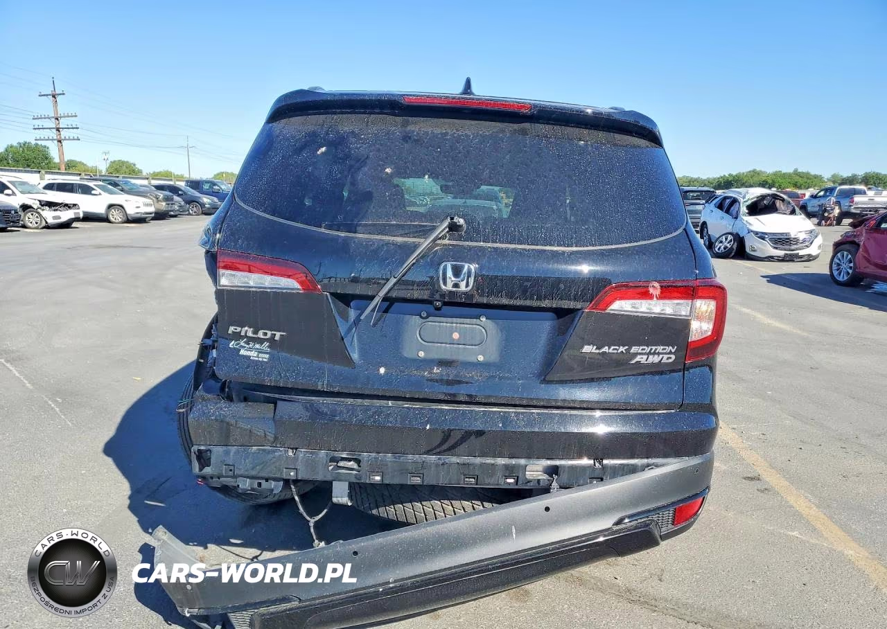 2022 Honda Pilot Black VIN:5FNYF6H77NB055107 - 6