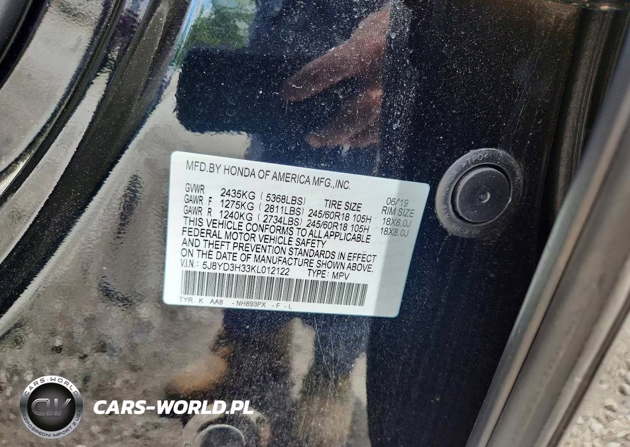 2019 Acura Mdx VIN:5J8YD3H33KL012122 - 13