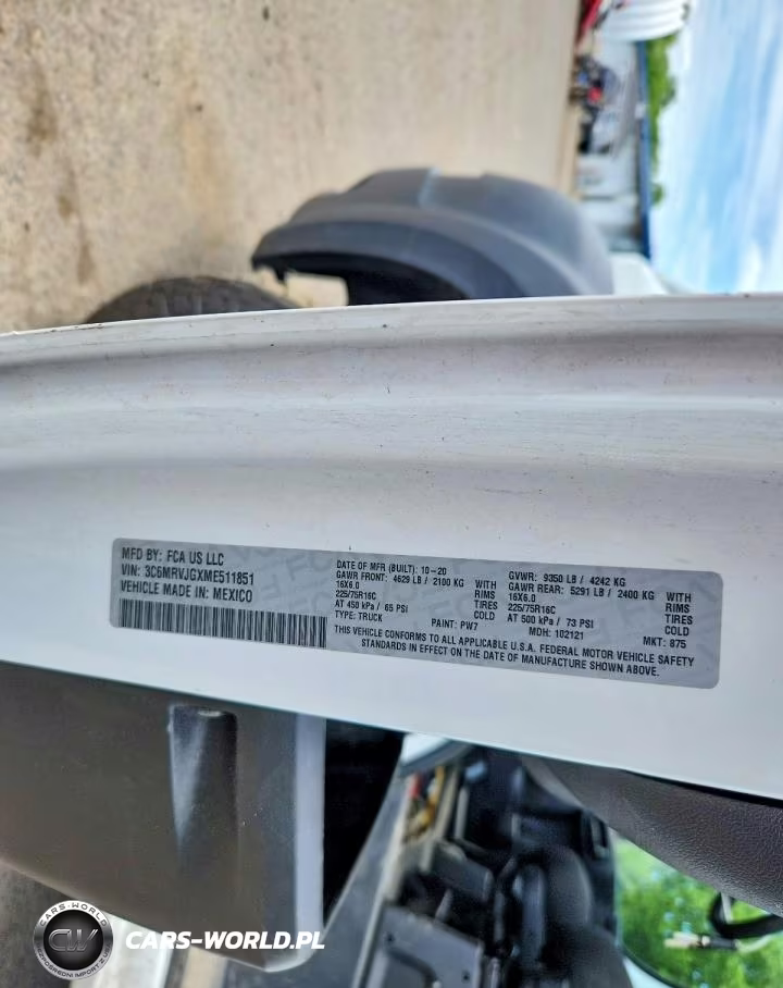 2021 Ram Promaster 3500 3500 High VIN:3C6MRVJGXME511851 - 13