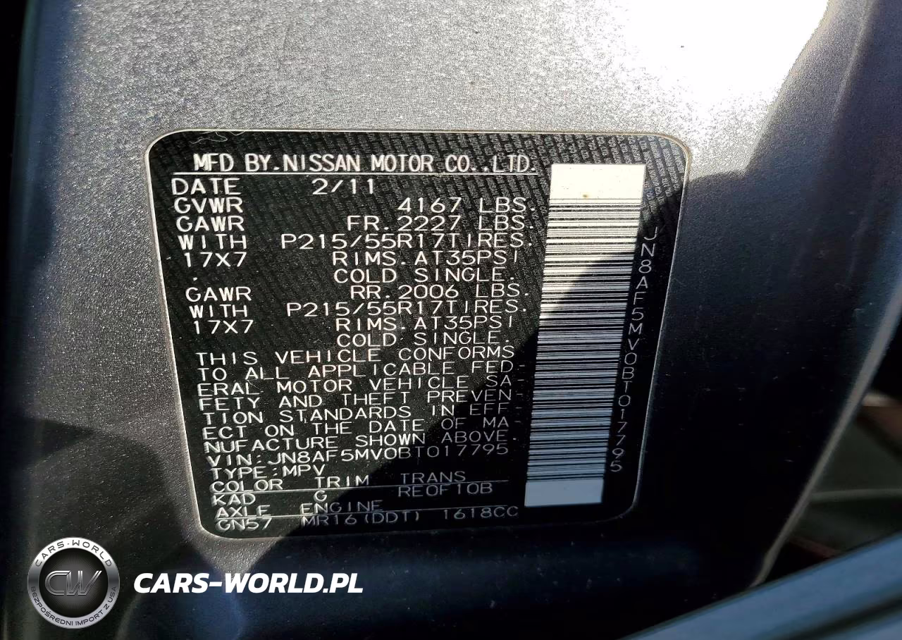 2011 Nissan Juke S VIN:JN8AF5MV0BT017795 - 12
