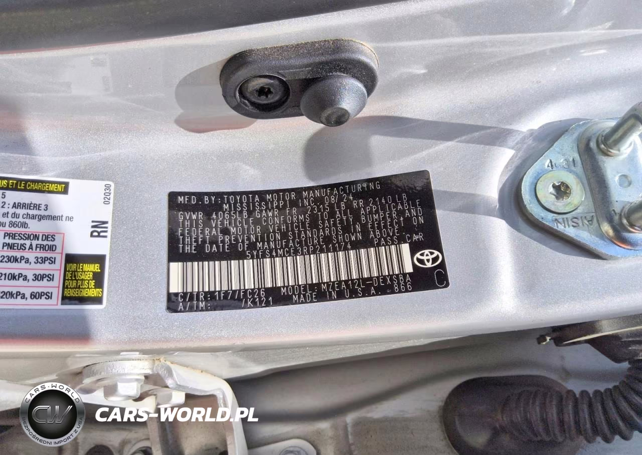 2024 Toyota Corolla Se VIN:5YFS4MCE3RP211174 - 12