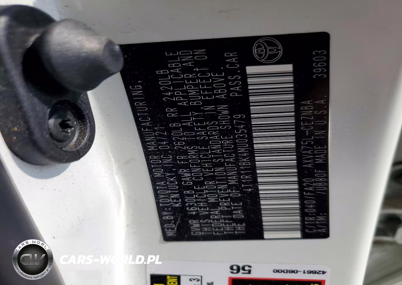 2021 Toyota Camry Le VIN:4T1R11BK4MU035479 - 13