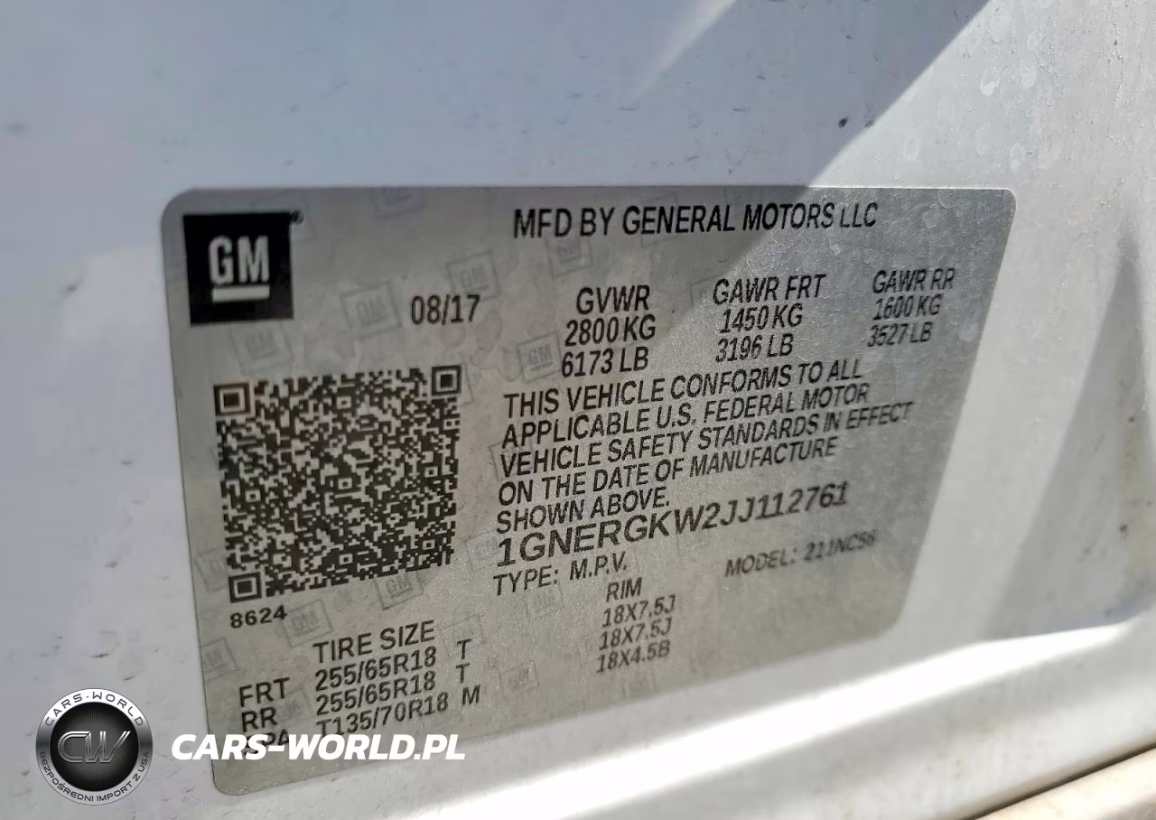 2018 Chevrolet Traverse Lt VIN:1GNERGKW2JJ112761 - 13