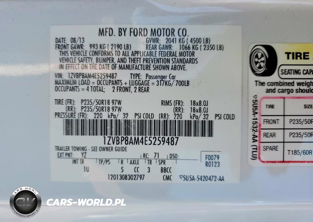 2014 Ford Mustang VIN:1ZVBP8AM4E5259487 - 12