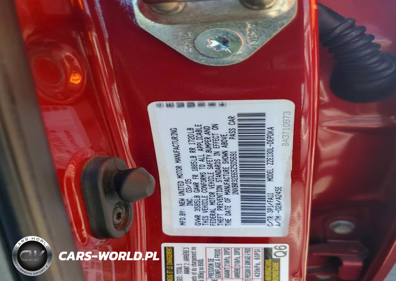 2005 Toyota Corolla Ce VIN:1NXBR32E65Z505691 - 12