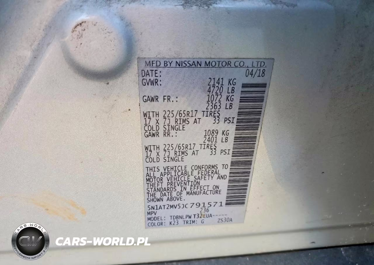 2018 Nissan Rogue S VIN:5N1AT2MV5JC791571 - 13