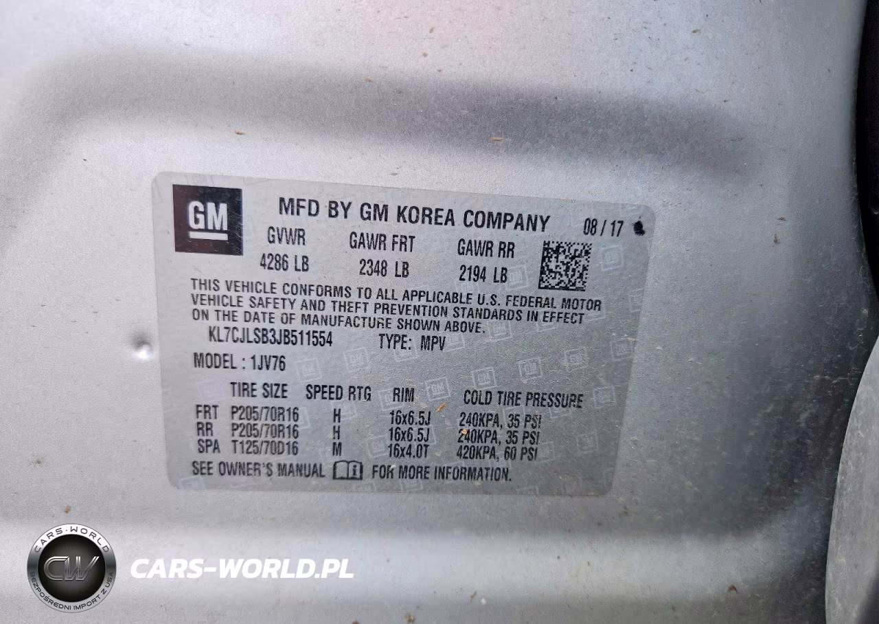 2018 Chevrolet Trax 1Lt VIN:KL7CJLSB3JB511554 - 13