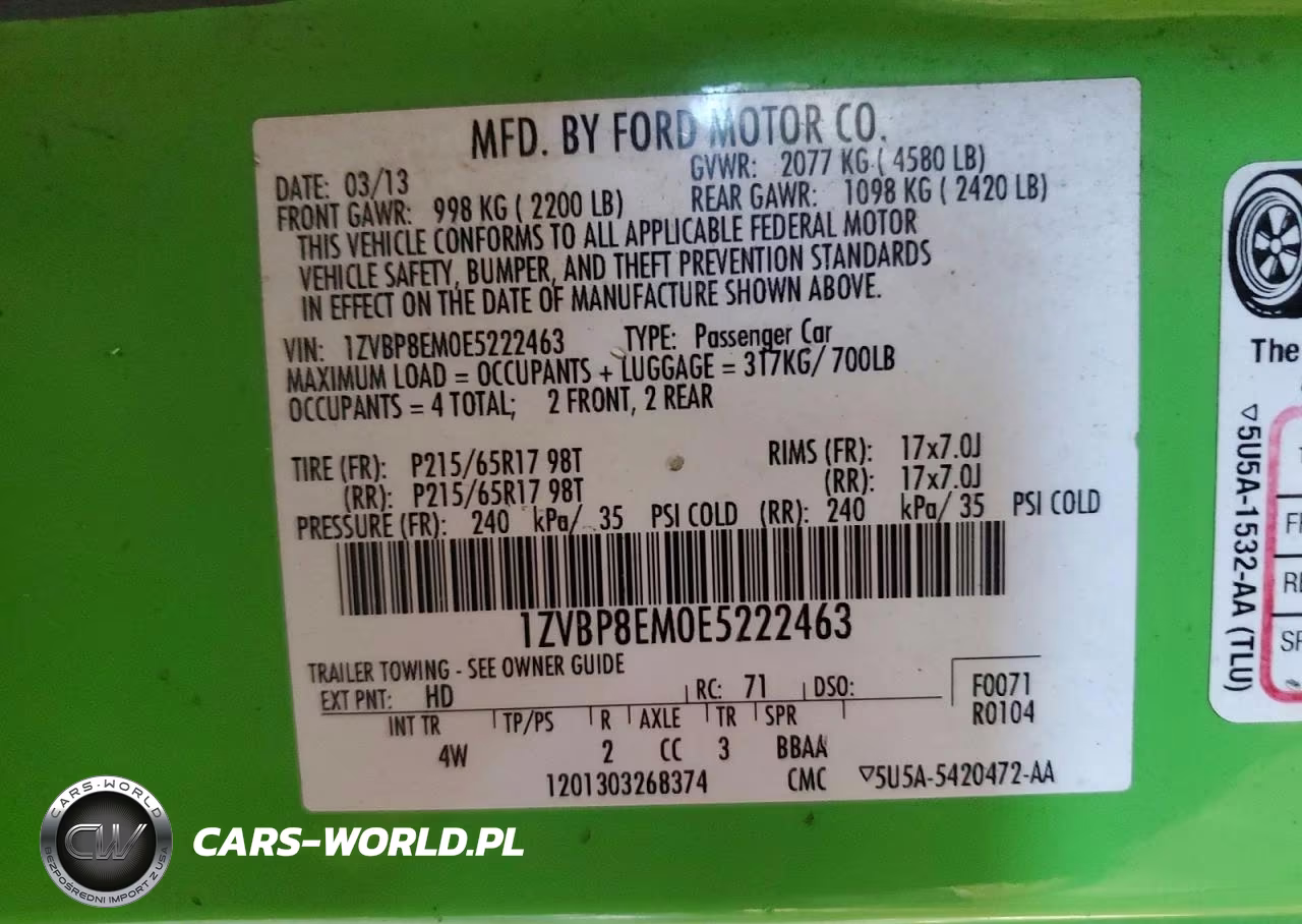 2014 Ford Mustang VIN:1ZVBP8EM0E5222463 - 13