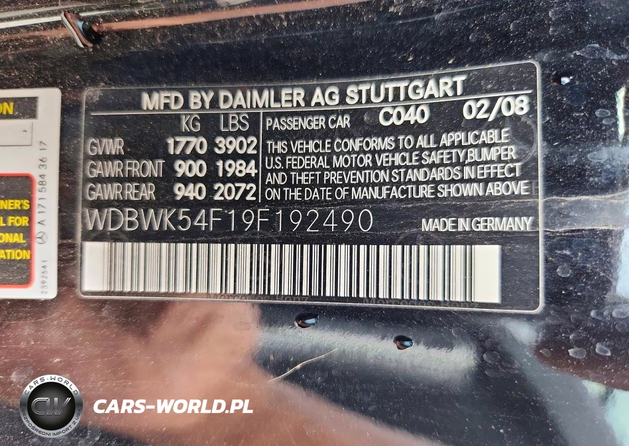 2009 Mercedes-Benz Slk 300 VIN:WDBWK54F19F192490 - 13