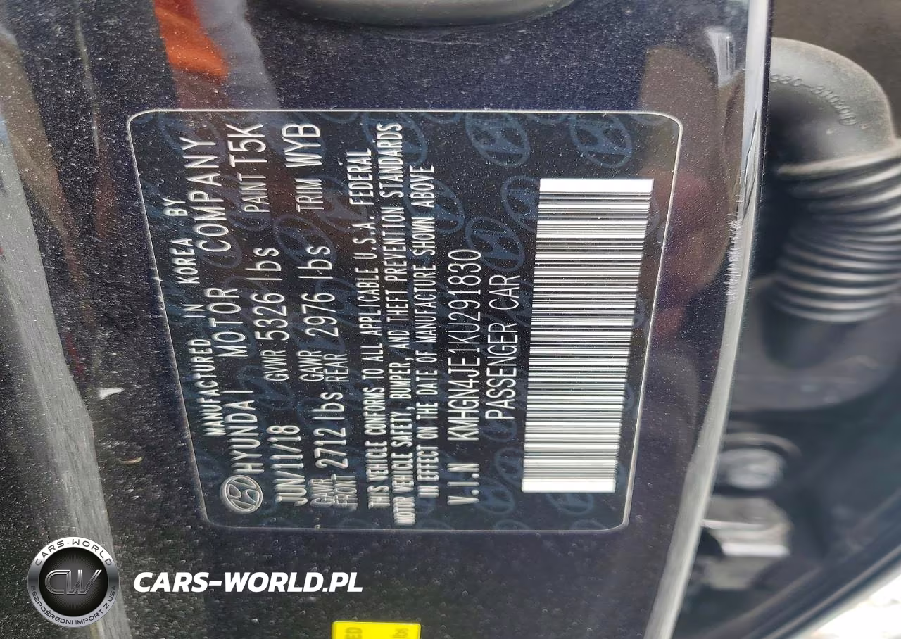 2019 Genesis G80 3.8 VIN:KMHGN4JE1KU291830 - 12