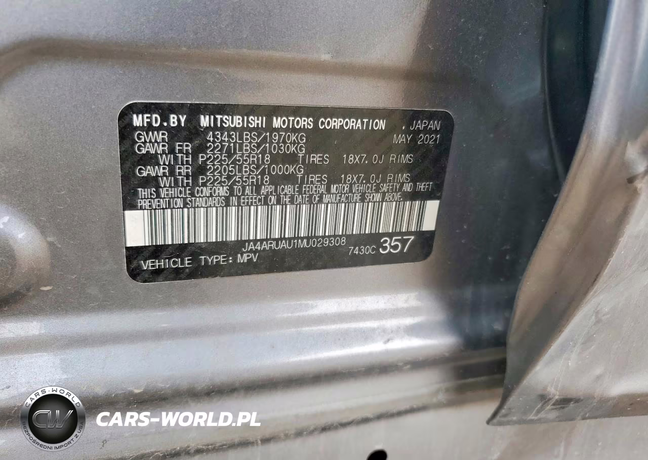 2021 Mitsubishi Outlander Sport Es VIN:JA4ARUAU1MU029308 - 13
