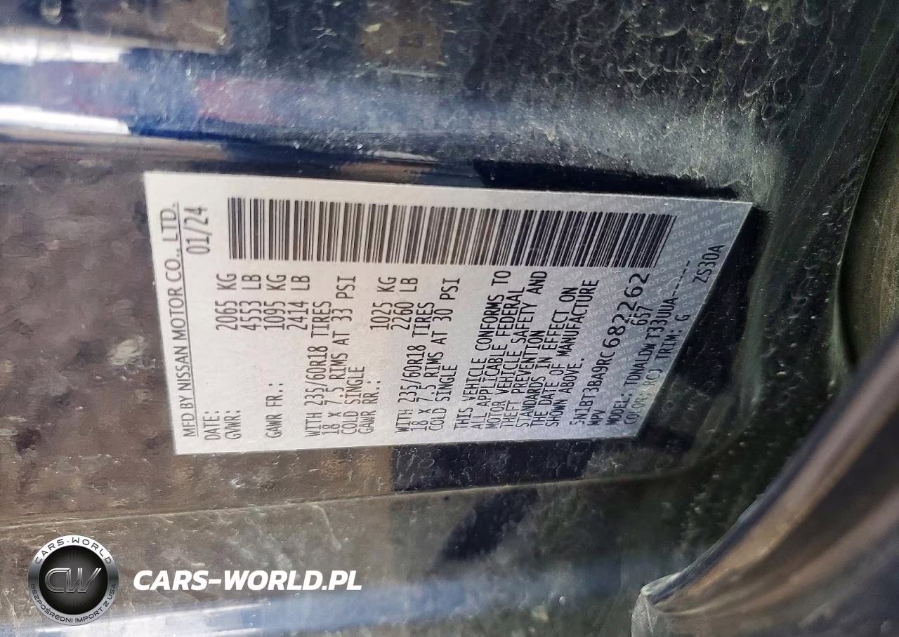 2024 Nissan Rogue Sv VIN:5N1BT3BA9RC682262 - 13