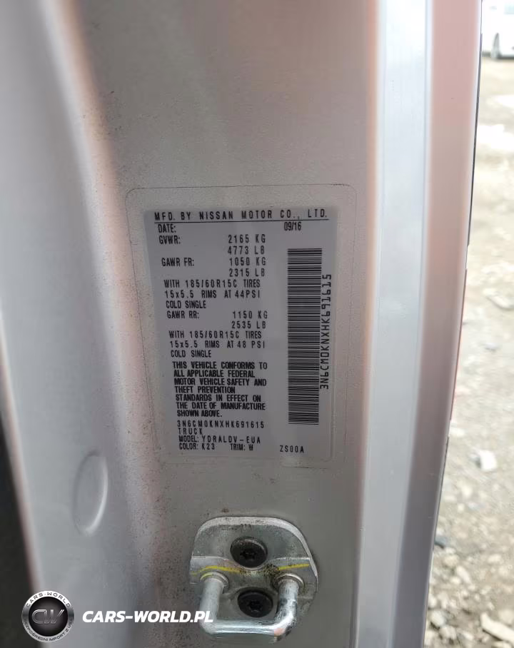 2017 Nissan Nv200 2.5S VIN:3N6CM0KNXHK691615 - 13