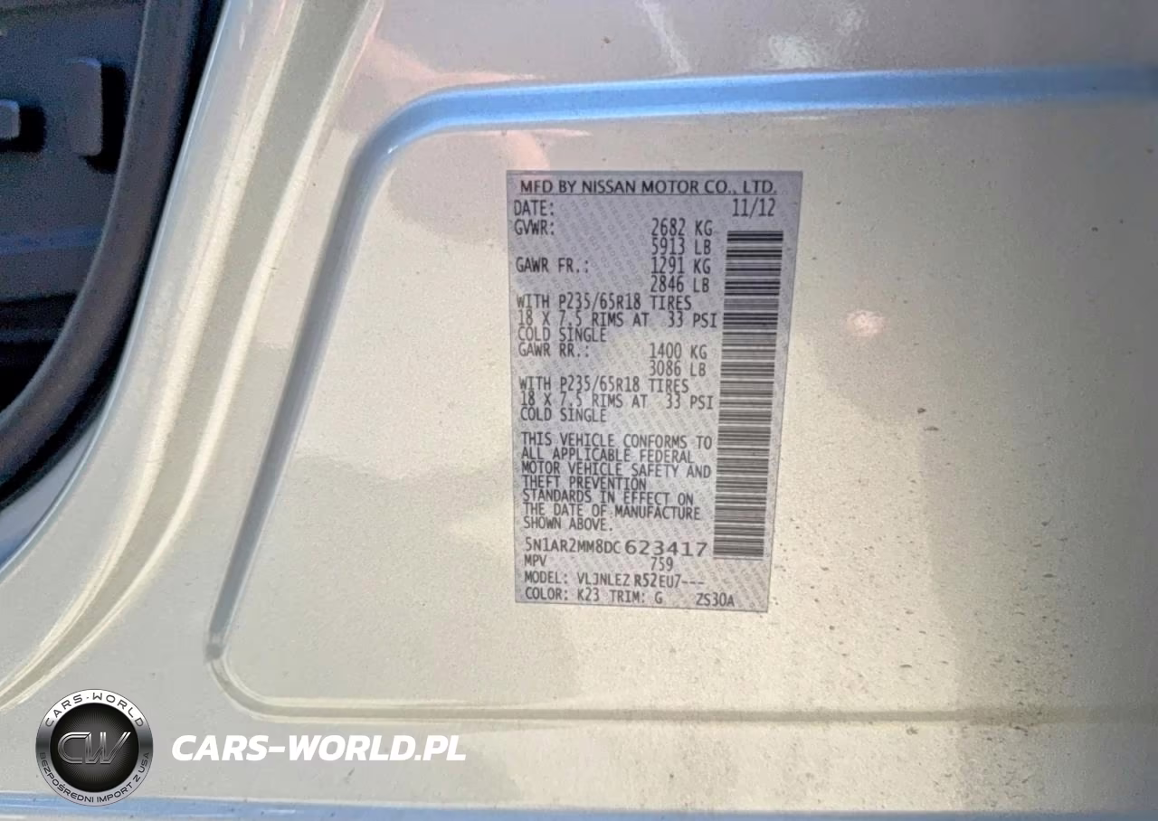 2013 Nissan Pathfinder S VIN:5N1AR2MM8DC623417 - 10