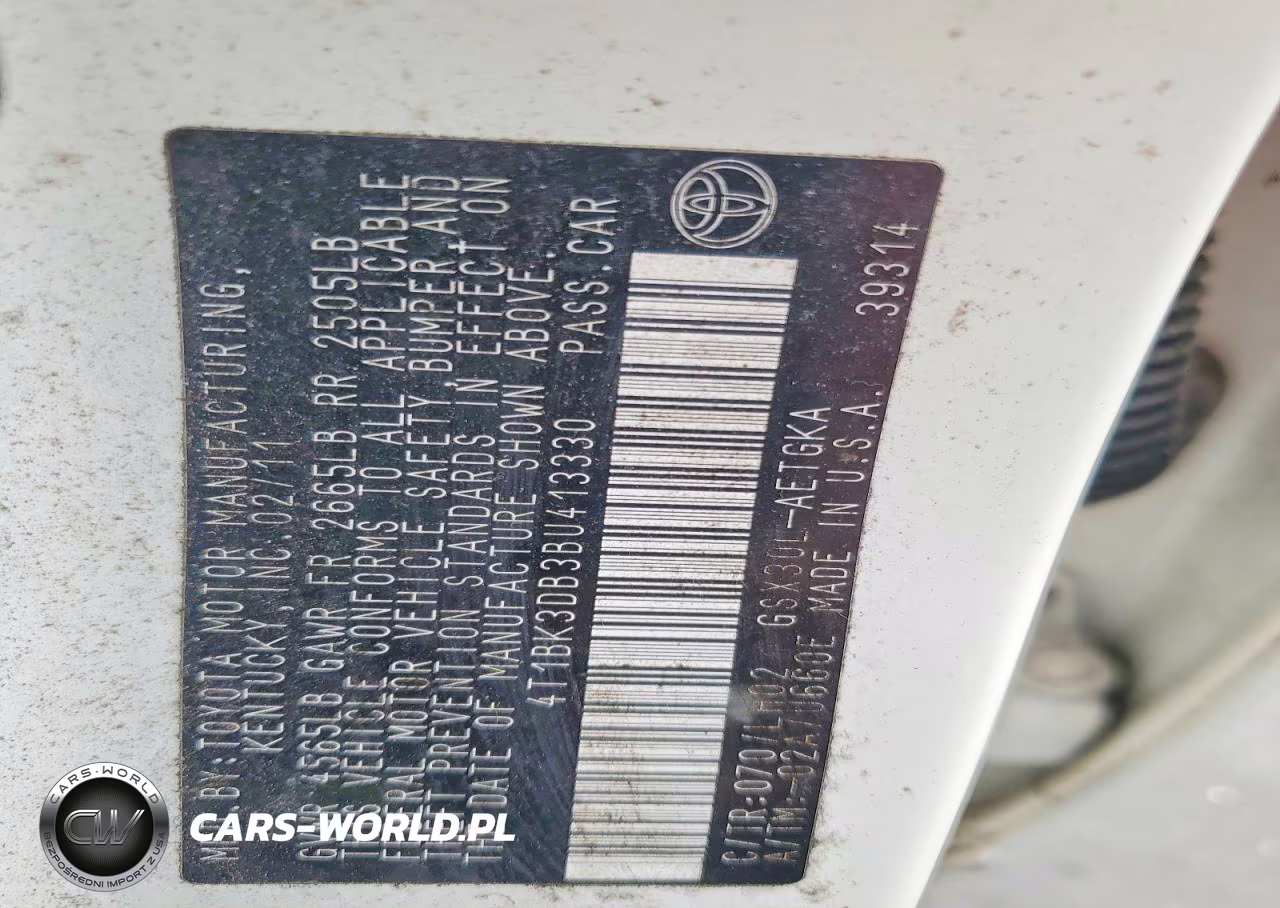 2011 Toyota Avalon Base VIN:4T1BK3DB3BU413330 - 12