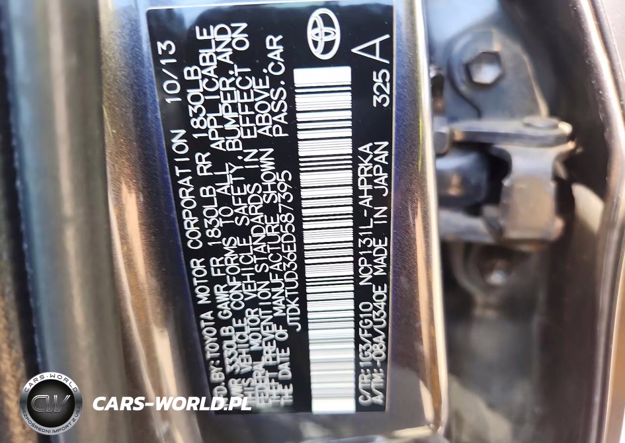 2014 Toyota Yaris 5-Door L VIN:JTDKTUD36ED587395 - 12