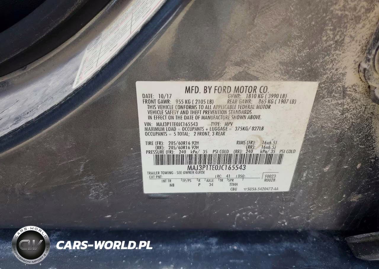 2018 Ford Ecosport Se VIN:MAJ3P1TE0JC165543 - 13