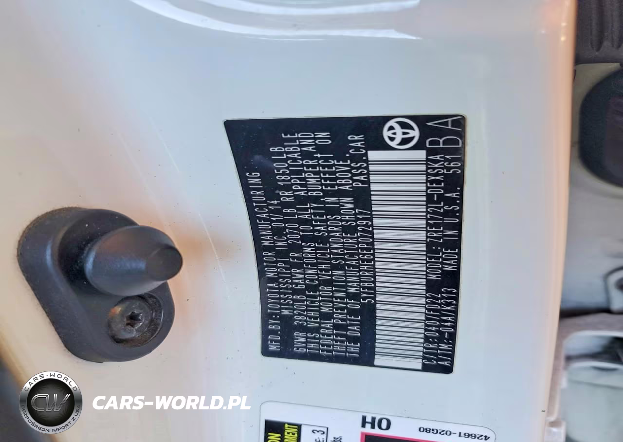 2014 Toyota Corolla S Plus VIN:5YFBURHE6EP072917 - 12