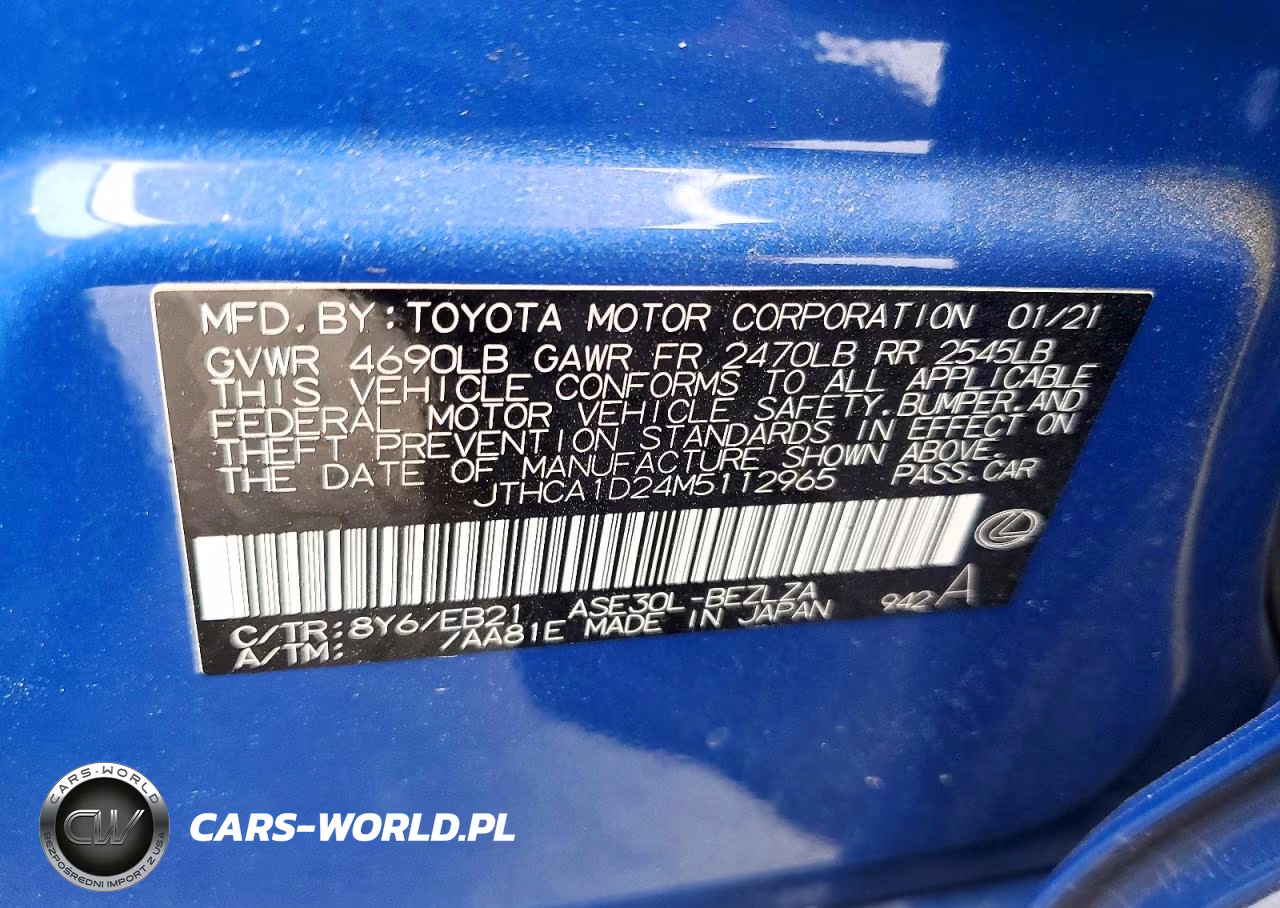 2021 Lexus Is 300 VIN:JTHCA1D24M5112965 - 12