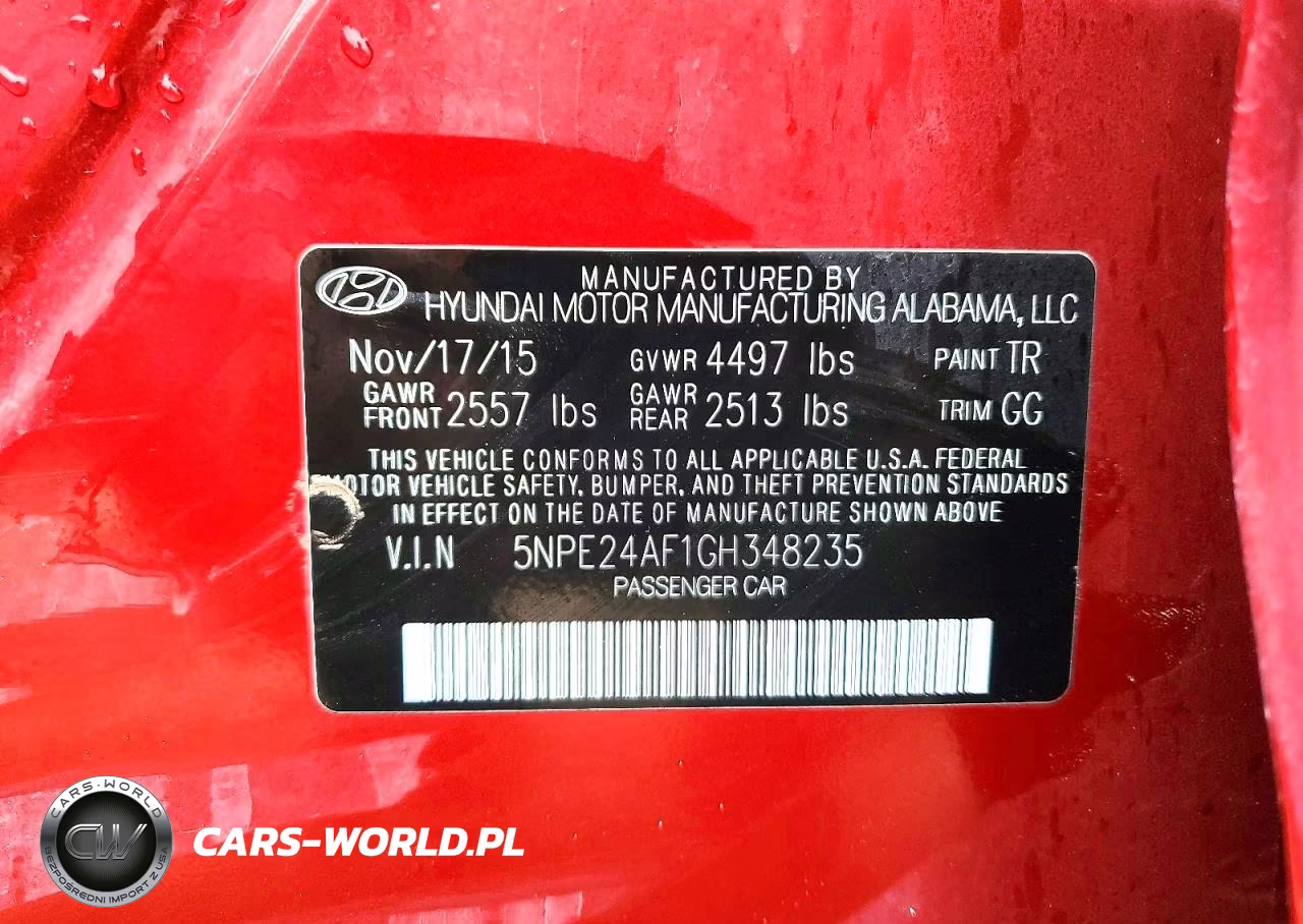 2016 Hyundai Sonata Se VIN:5NPE24AF1GH348235 - 12