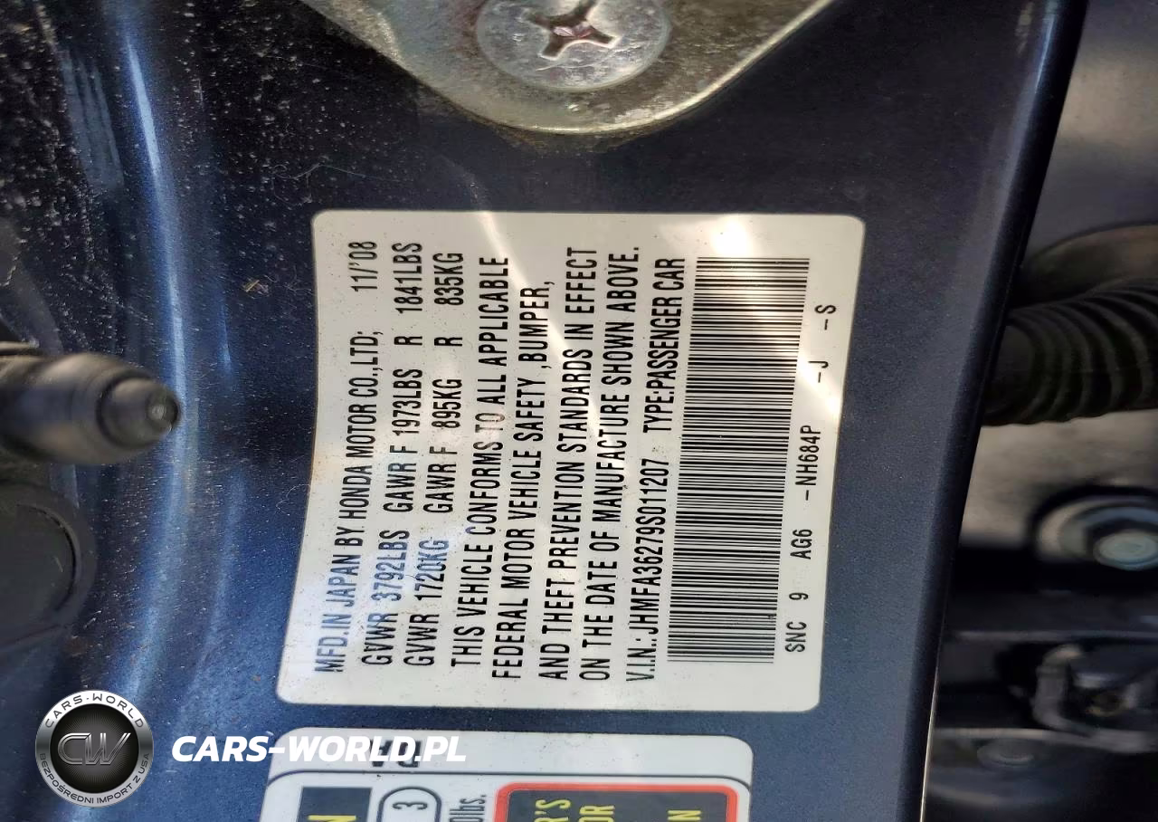 2009 Honda Civic Hybrid VIN:JHMFA36279S011207 - 12